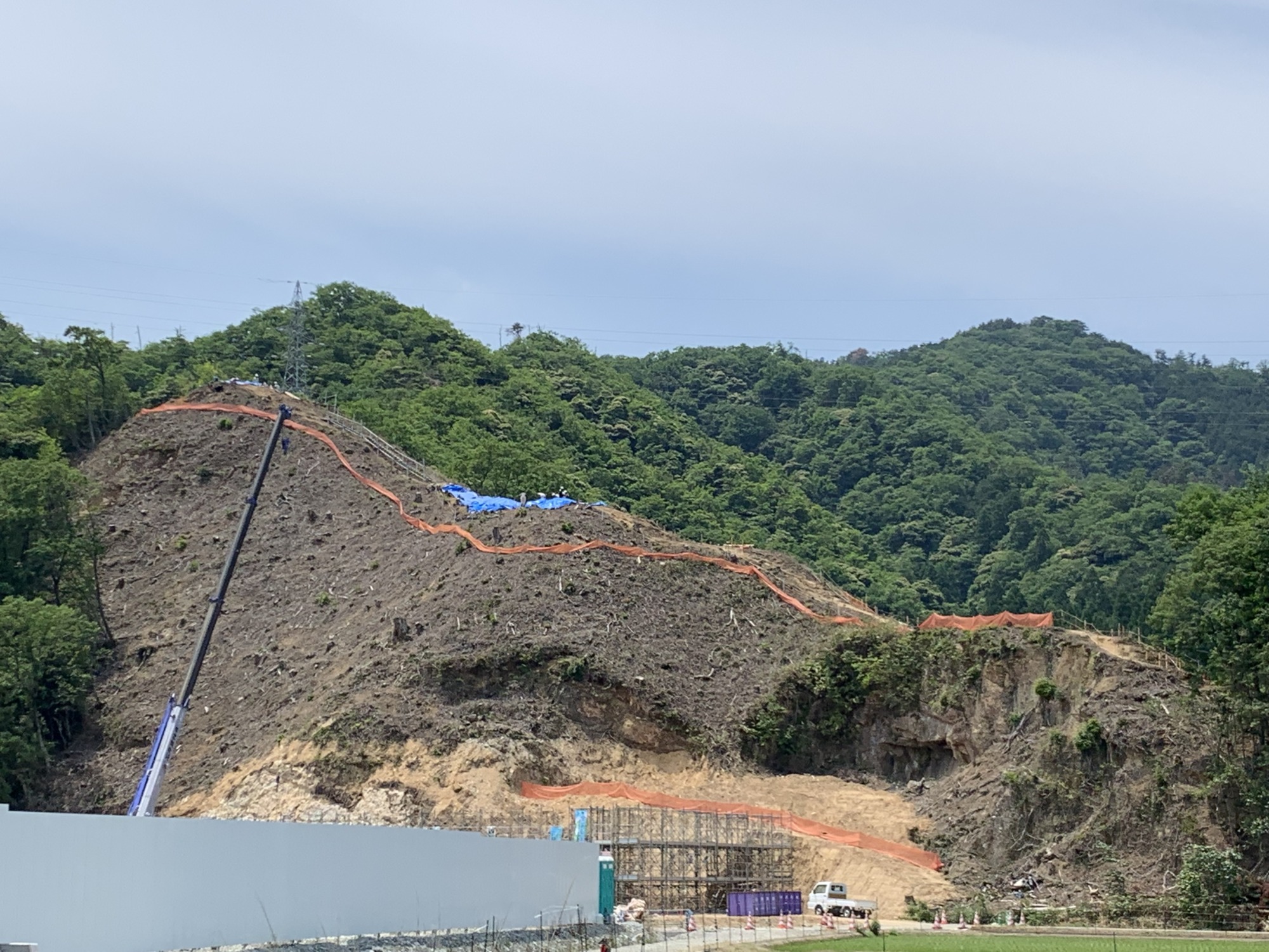 古墳発掘調査工事